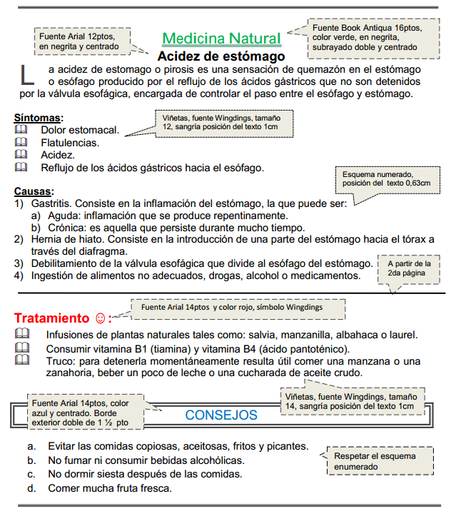 Ejercicio Práctico Nro 04 Word 2007, 2010, 2013