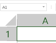 Botón para seleccionar todas las filas y columnas de excel