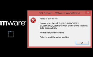 Solución del error VMWare Failed to lock the file