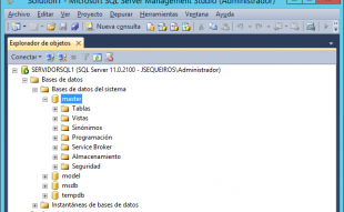 Restaurar la base  de datos MASTER en SQL Server 2012